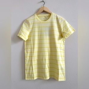 Everlane Organic Cotton T Shirt Crew Neck stripped yellow